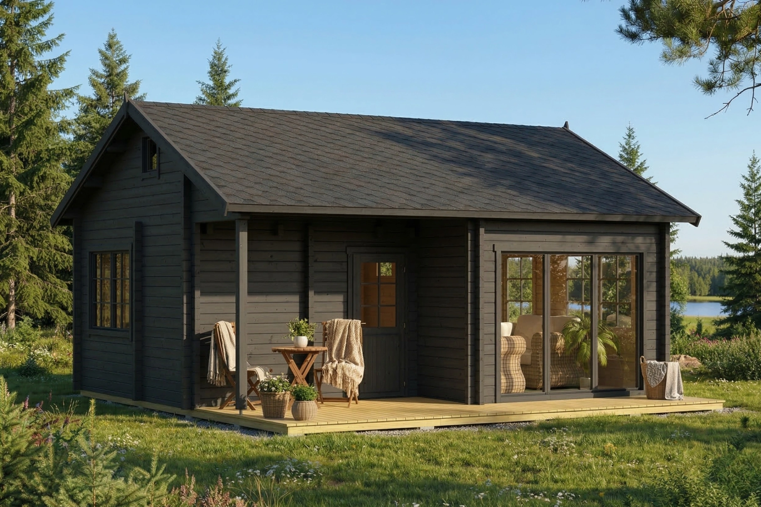 Can I live in a log cabin in my garden in the UK?
