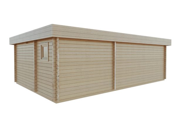 Burnet, This large 2 room summer house is made from thick 70mm logs, with large double glazed windows and doors. Perfect as a summer home or garden room