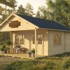 Cornflower, luxury garden cabin, 58mm log cabin, log cabin company UK, garden room, wooden garden cabin, garden retreat
