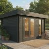 Dogwood luxury garden cabin, 44mm log cabin, log cabin company UK, garden room, wooden garden cabin, garden retreat