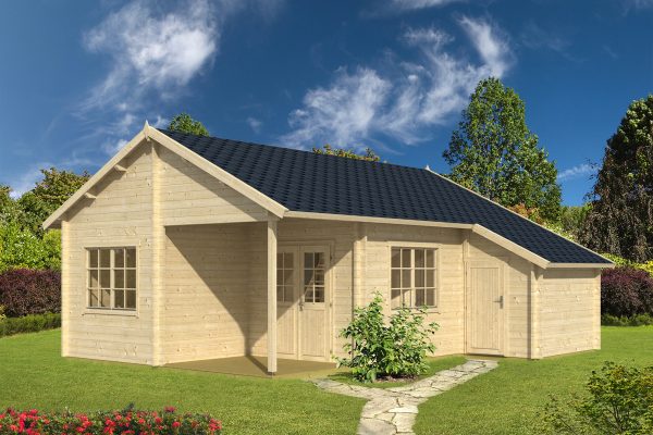 Harebell summerhouse, luxury garden cabin, 58mm log cabin, log cabin company UK, garden room, wooden garden cabin, garden retreat