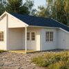 Harebell summerhouse, luxury garden cabin, 58mm log cabin, log cabin company UK, garden room, wooden garden cabin, garden retreat