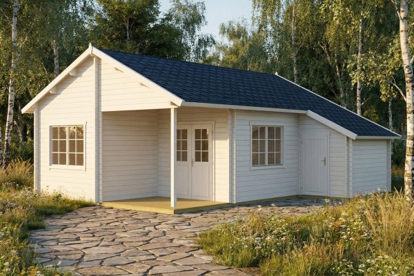 Harebell summerhouse, luxury garden cabin, 58mm log cabin, log cabin company UK, garden room, wooden garden cabin, garden retreat