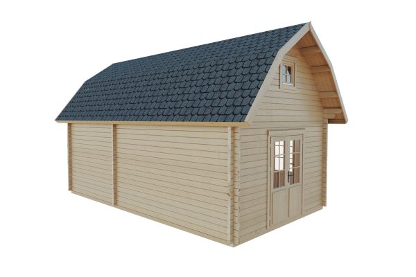 Fritillary 70mm summer house, log cabin with mezzanine floor