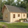 Fritillary 70mm summer house, log cabin with mezzanine floor