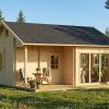 Sorrel summerhouse, luxury garden cabin, 70mm log cabin, log cabin company UK, garden room, wooden garden cabin, garden retreat