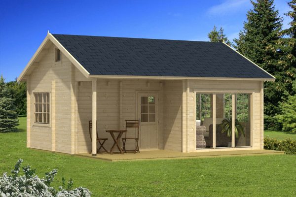 Sorrel summerhouse, luxury garden cabin, 70mm log cabin, log cabin company UK, garden room, wooden garden cabin, garden retreat