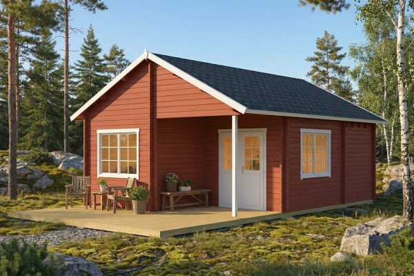 Yarrow summerhouse, luxury garden cabin, 58mm log cabin, log cabin company UK, garden room, wooden garden cabin, garden retreat