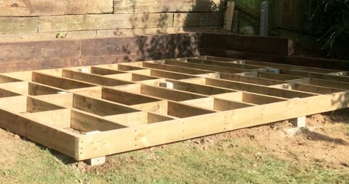 cabin foundation, base