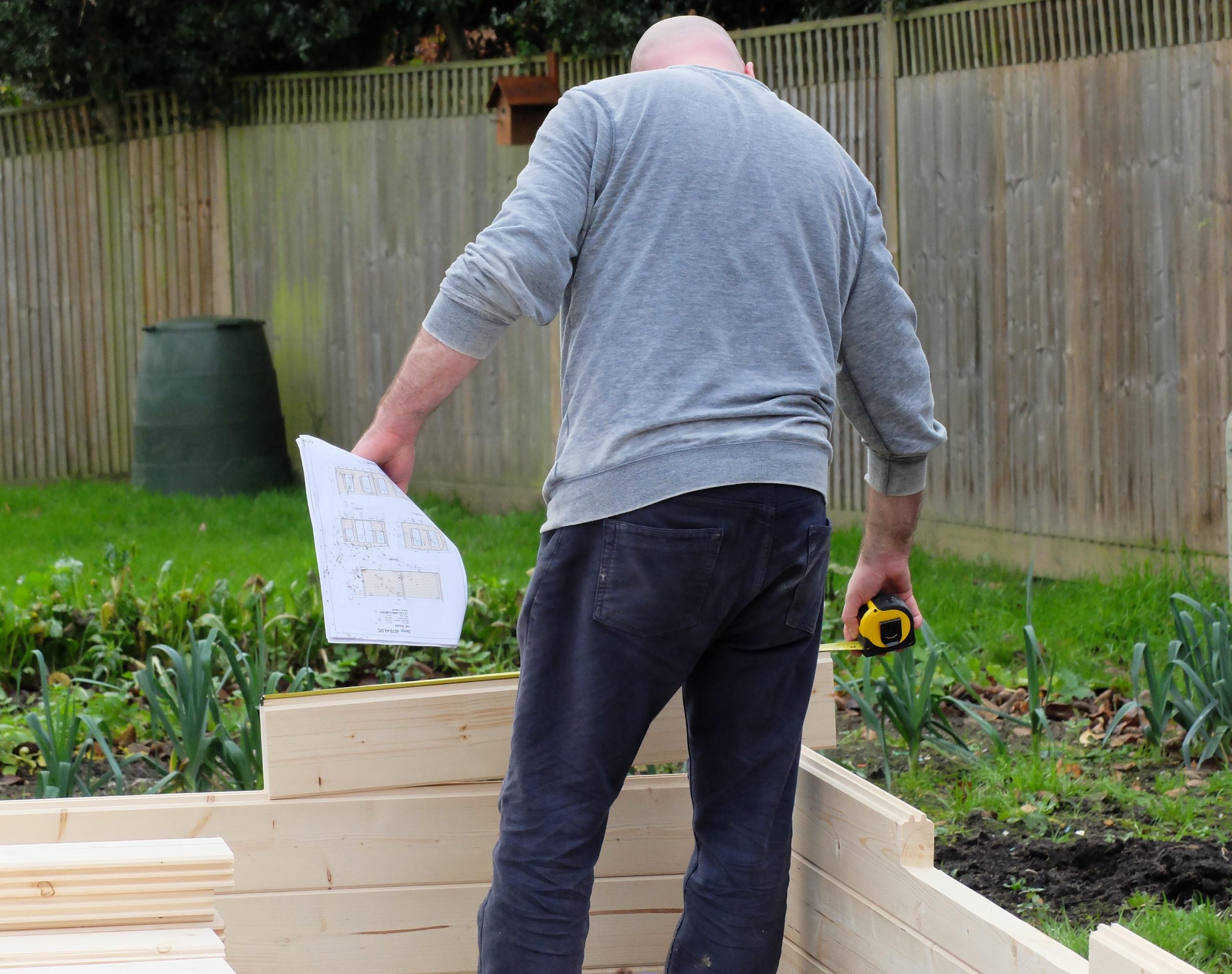 log cabin installation