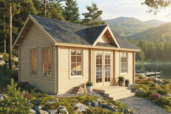 Barn owl interlocking log cabin with 70mm walls log cabin summer house
