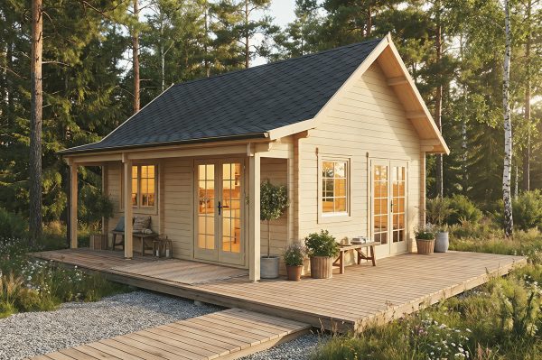 The Little Cabin Company Log cabin UK, log cabin kit, garden cabin, log homes, holiday homes, wooden sheds, garden buildings and cabins. Camping pods, flat pack garden buildings, UK, cabin kits, wooden homes Blackbird 70mm summer house